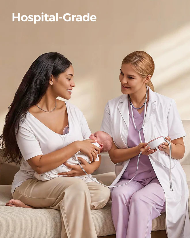Momcozy V1 Pro | Hospital Grade | Hands-Free & Portable Wearable Pump, Double