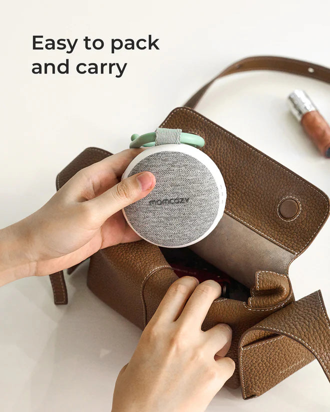 Momcozy Portable Sound Machine with Night Light (Premium Fabric Edition)
