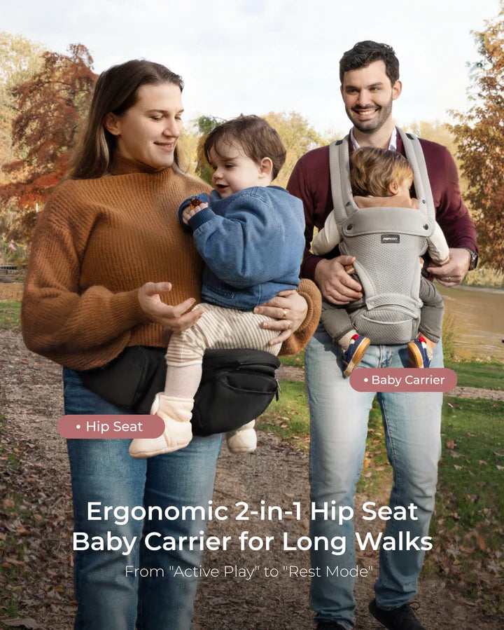 Momcozy Move2Fit 2-in-1 Hip Seat Baby Carrier (6-Way Support)