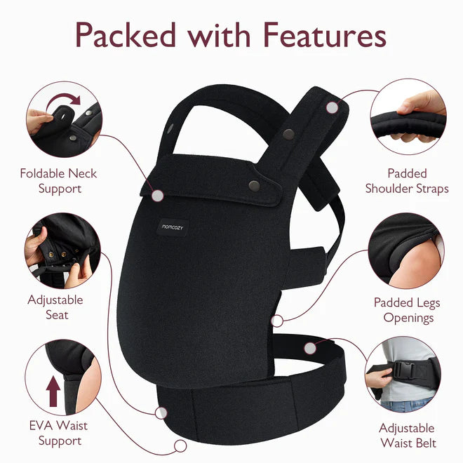 Momcozy BC001 Baby Carrier - Hands Free Comfort