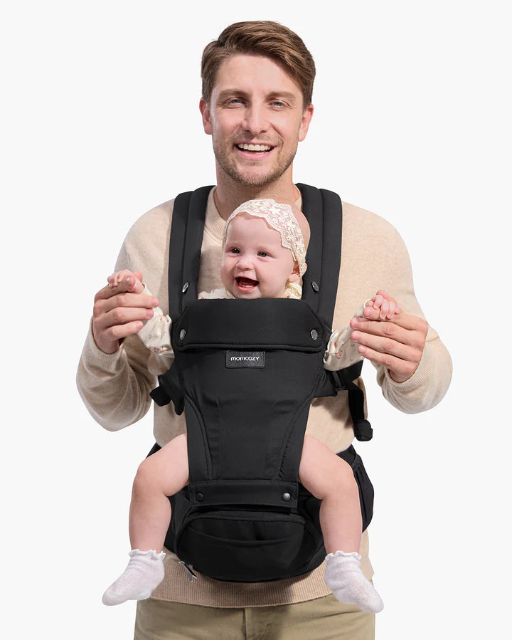 Momcozy Move2Fit 2-in-1 Hip Seat Baby Carrier (6-Way Support)