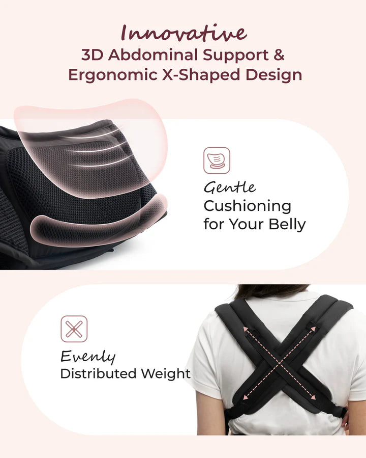 Momcozy Move2Fit 2-in-1 Hip Seat Baby Carrier (6-Way Support)