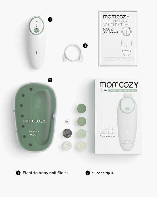 Momcozy Electric Baby Nail File - Low Noise & Rechargeable
