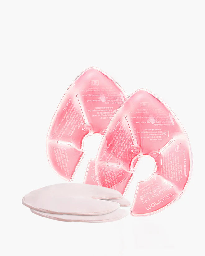 Momcozy Hot and Cold Breast Therapy Pads with Soft Covers (2 Pack)