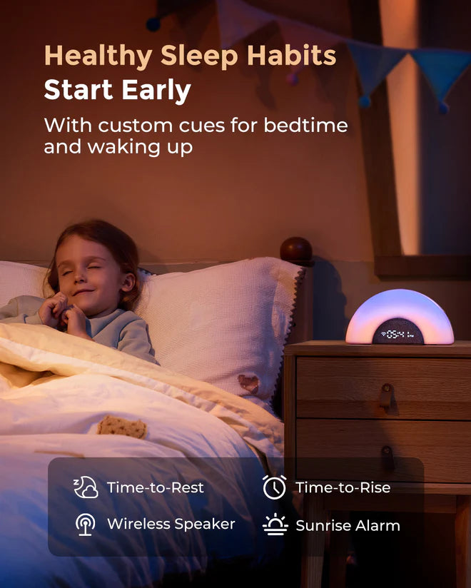 Momcozy DreamSync™ Smart Baby Sound Machine - Rainbow Light & App Control