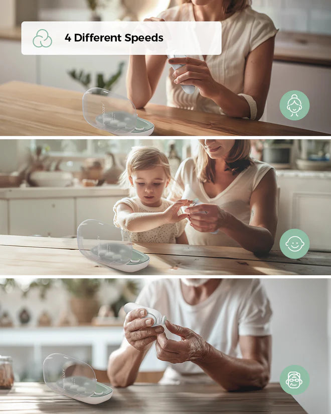 Momcozy Electric Baby Nail File - Low Noise & Rechargeable