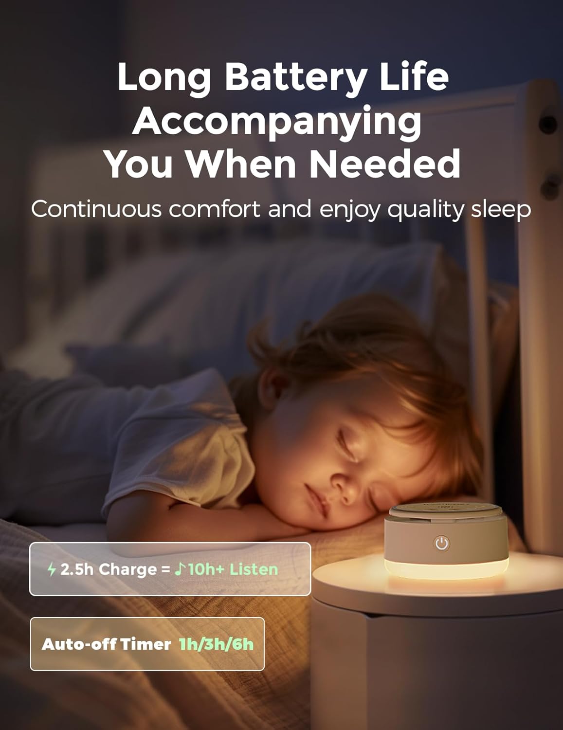 Momcozy Portable Baby Sound Machine - Long Battery Life