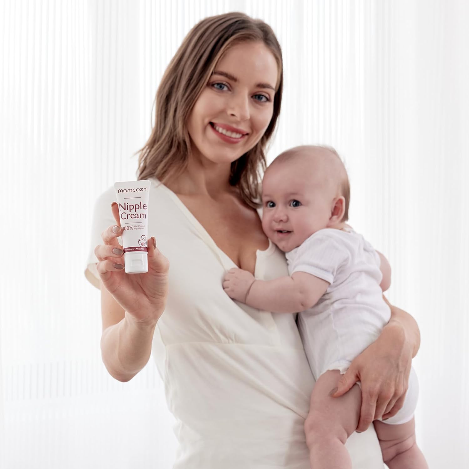 Momcozy Natural Nipple Cream (40g) - Safe for Mom & Baby