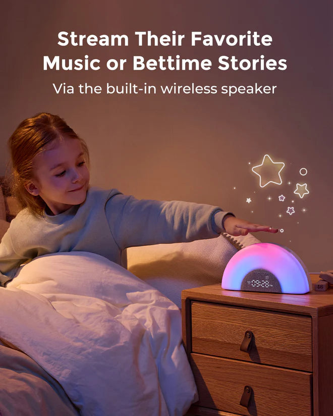 Momcozy DreamSync™ Smart Baby Sound Machine - Rainbow Light & App Control