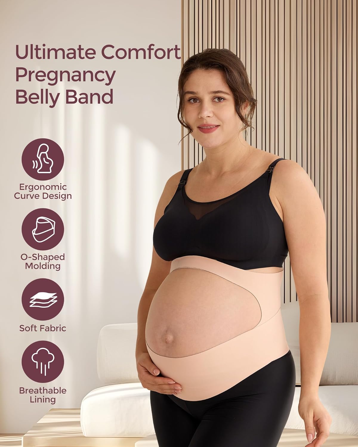 Momcozy Ergonest Maternity Belly Band (3D Support)