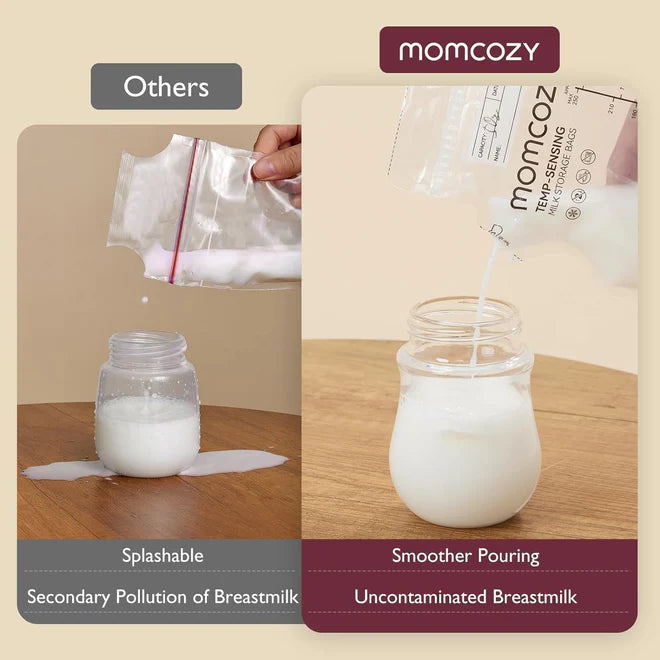 Momcozy Spout Breastmilk Storage Bags (Zero Contamination Design)