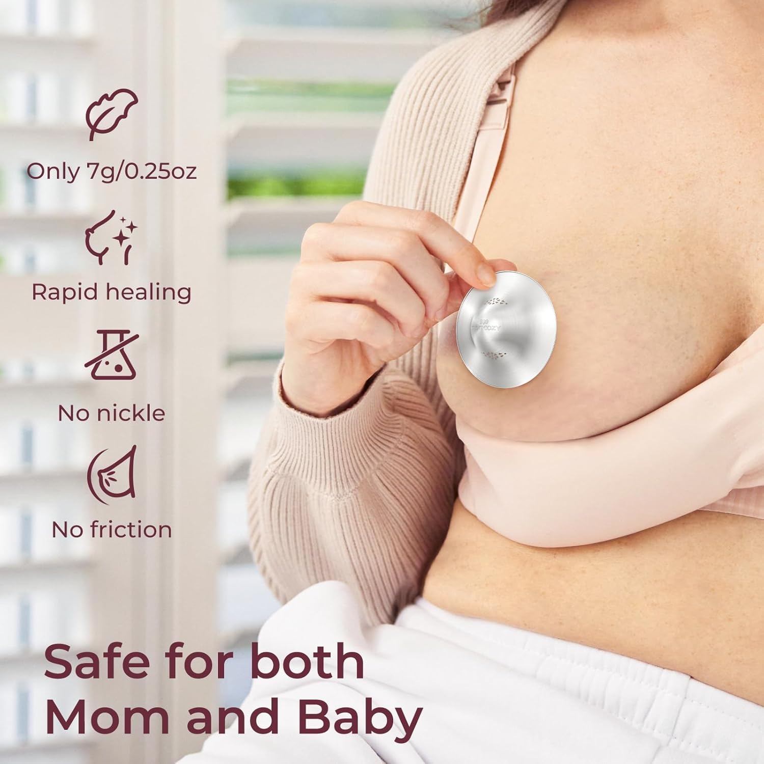 Momcozy Original 999 Silver Nipple Shields (2pcs)