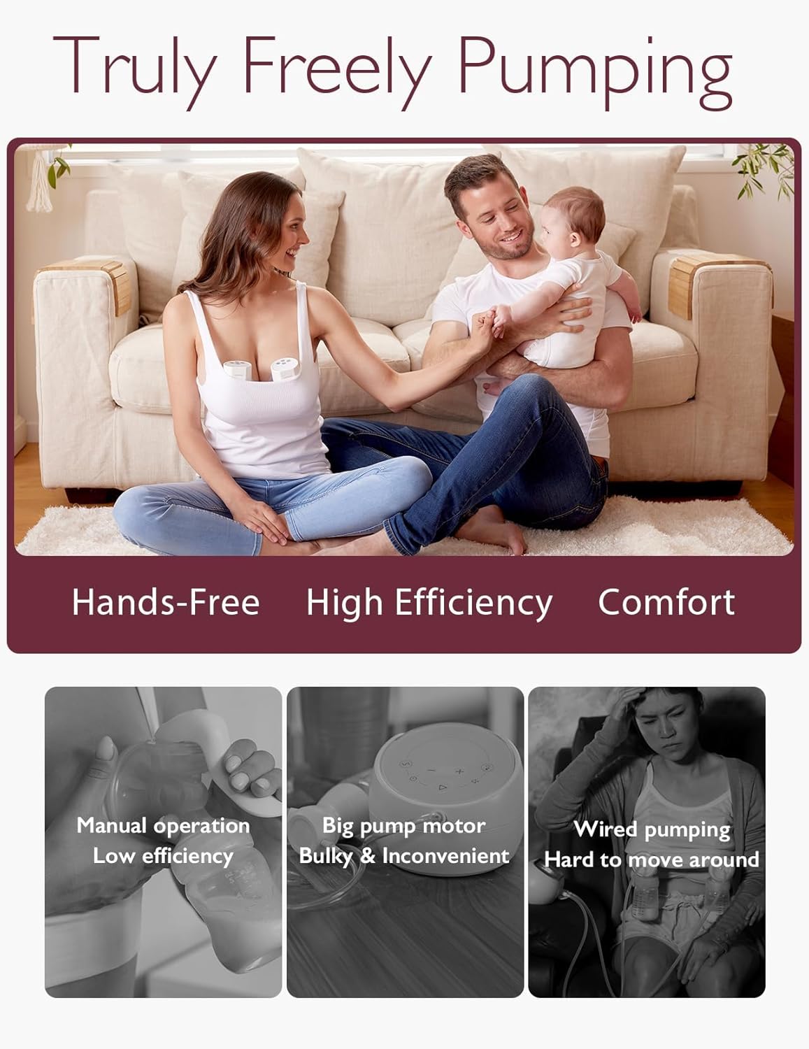 Momcozy S12 Pro Wearable Hands | Free Breast Pump | High Efficiency