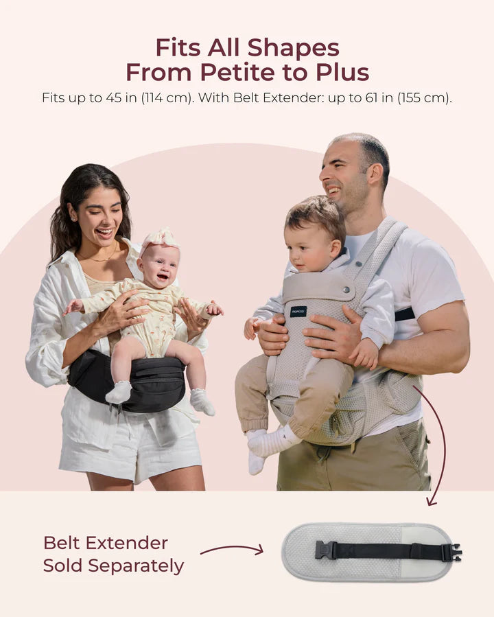 Momcozy Move2Fit 2-in-1 Hip Seat Baby Carrier (6-Way Support)