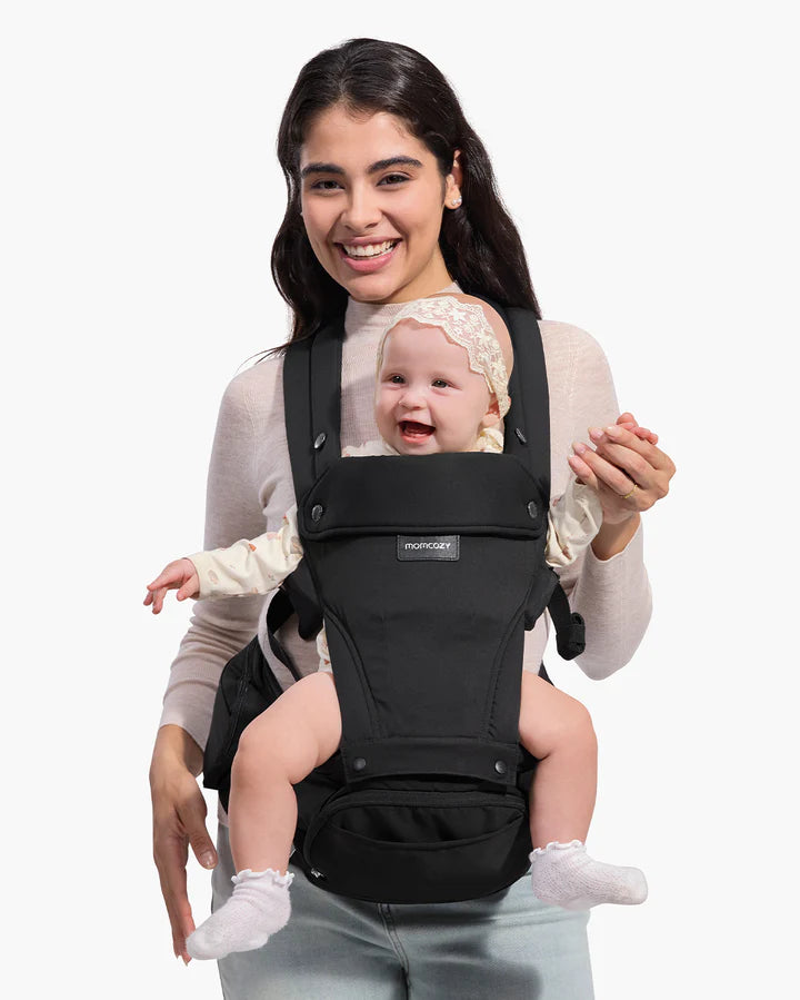 Momcozy Move2Fit 2-in-1 Hip Seat Baby Carrier (6-Way Support)