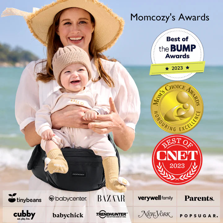 Momcozy Hip Seat Baby Carrier (Medium) - Hands Free Comfort