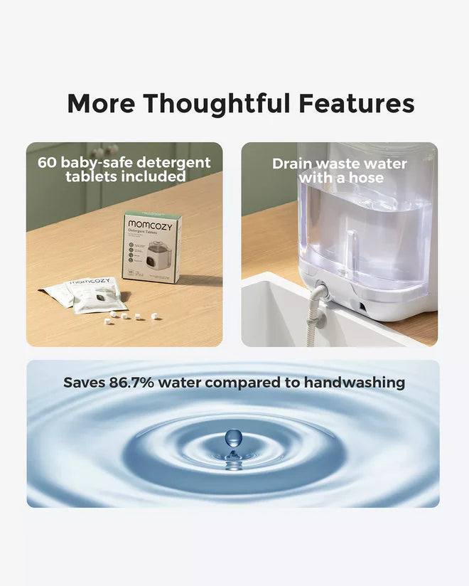 Momcozy KleanPal Pro Baby Bottle Washer, Sterilizer & Dryer