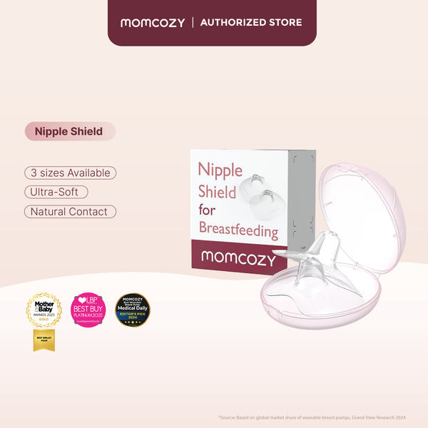 Momcozy Contact Nipple Shields with Travel Case (BPA Free)