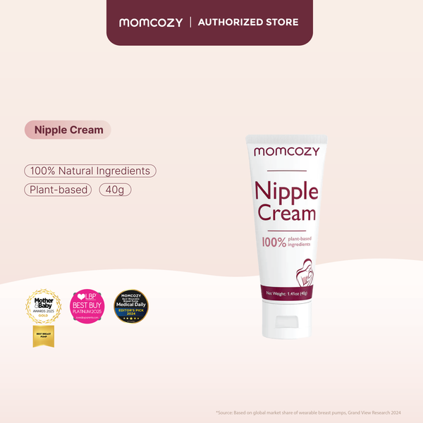 Momcozy Natural Nipple Cream (40g) - Safe for Mom & Baby