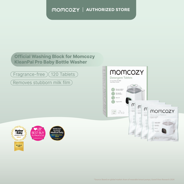 Momcozy Official Washing Block for Momcozy KleanPal Pro (120 Detergent Tablets)