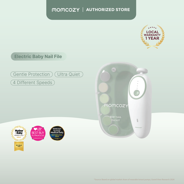Momcozy Electric Baby Nail File - Low Noise & Rechargeable