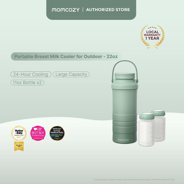 Momcozy Portable Breast Milk Cooler for Outdoor (22oz) - 24H Temperature Control