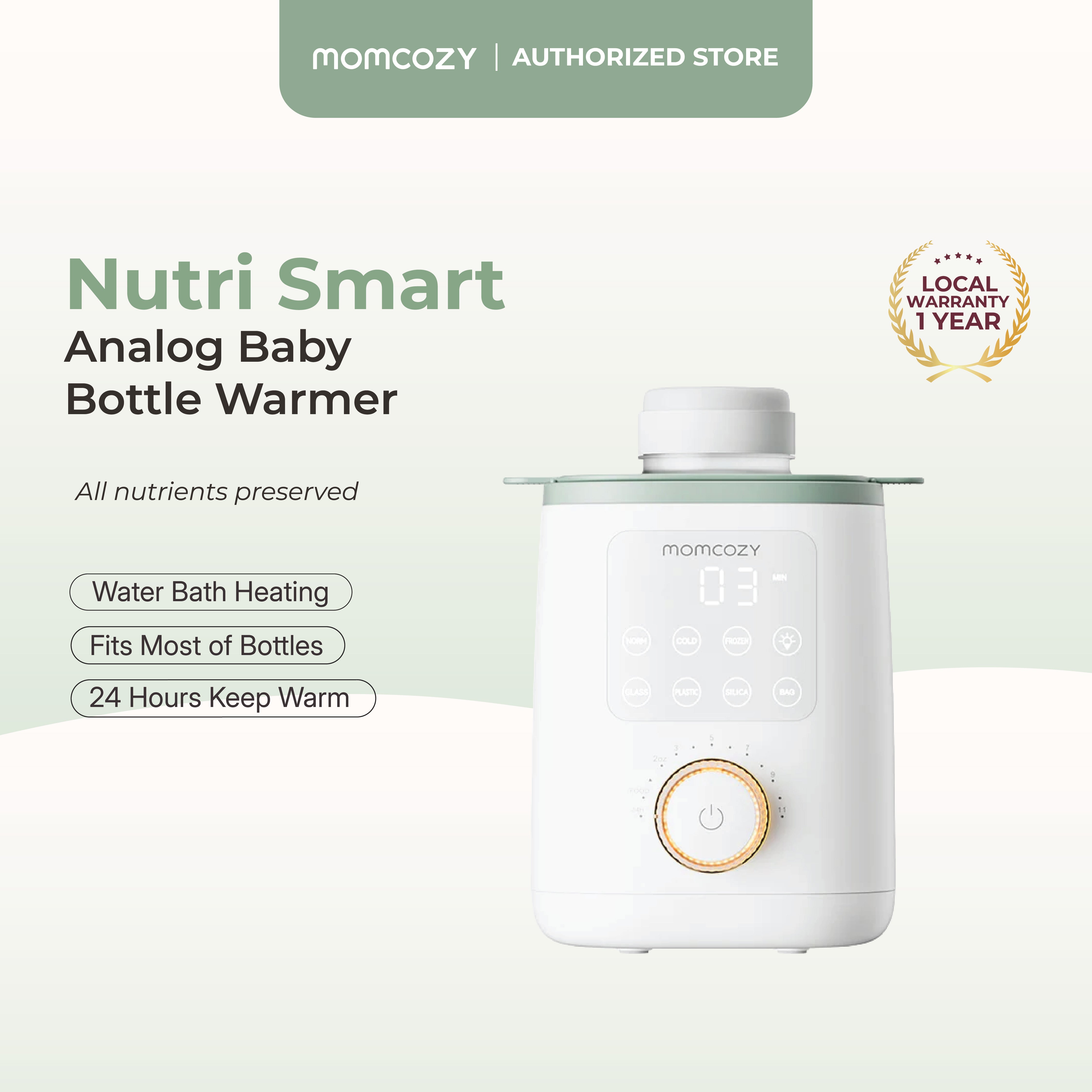 Momcozy Nutri Smart Analog Baby Bottle Warmer