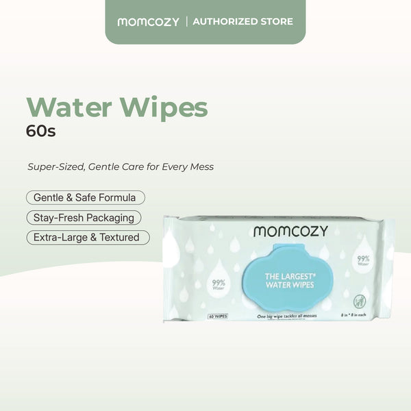 Momcozy Water Wipes, 3 Pack of 60s