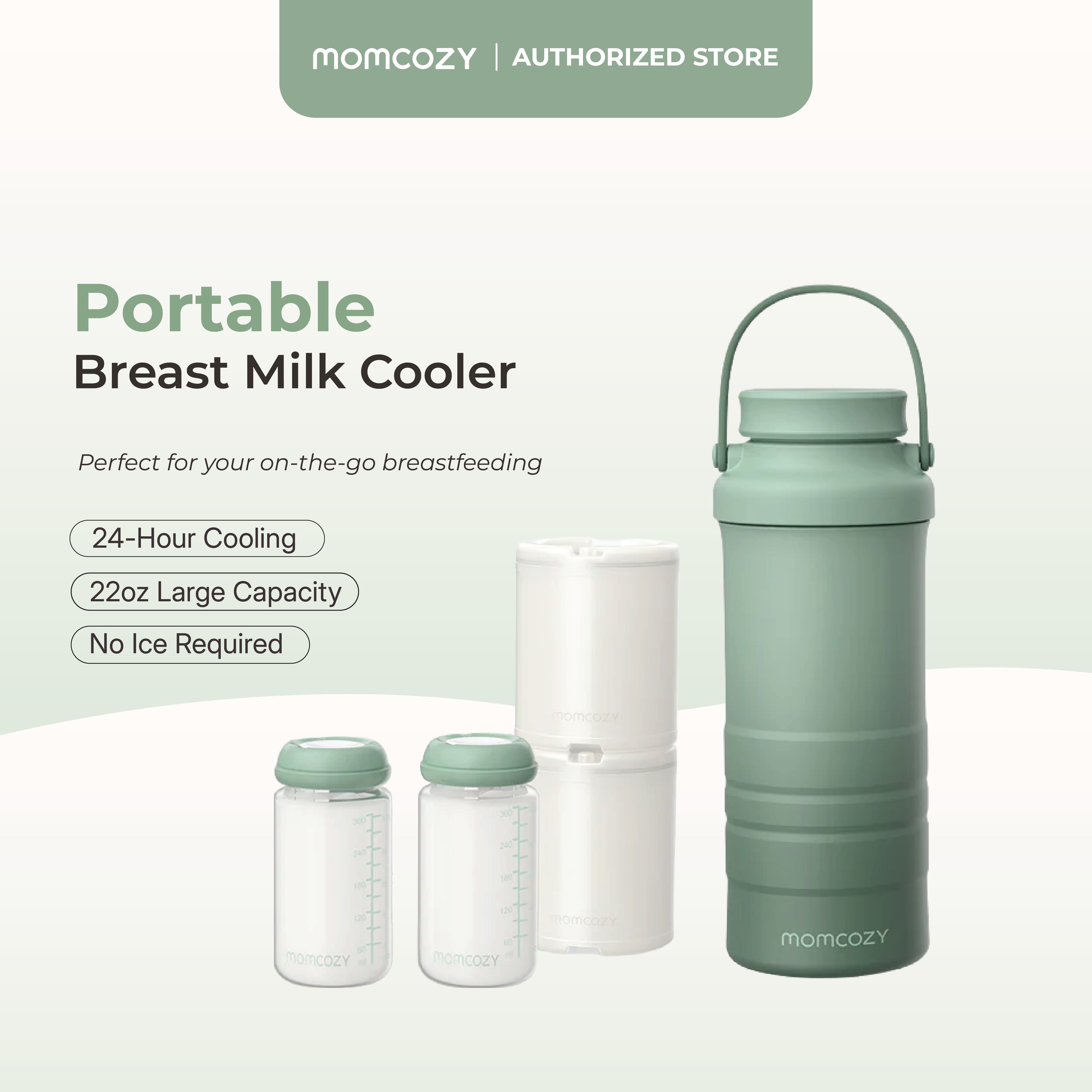 Momcozy Portable Breast Milk Cooler for Outdoor (22oz) - 24H Temperature Control
