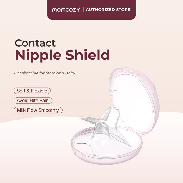 Momcozy Contact Nipple Shields with Travel Case (BPA Free)