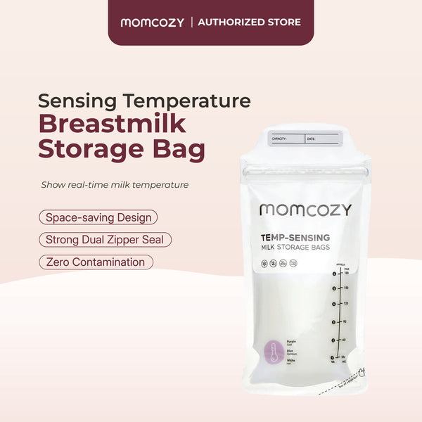 Momcozy Temperature Sensing Breastmilk Storage Bags (Zero Leak)