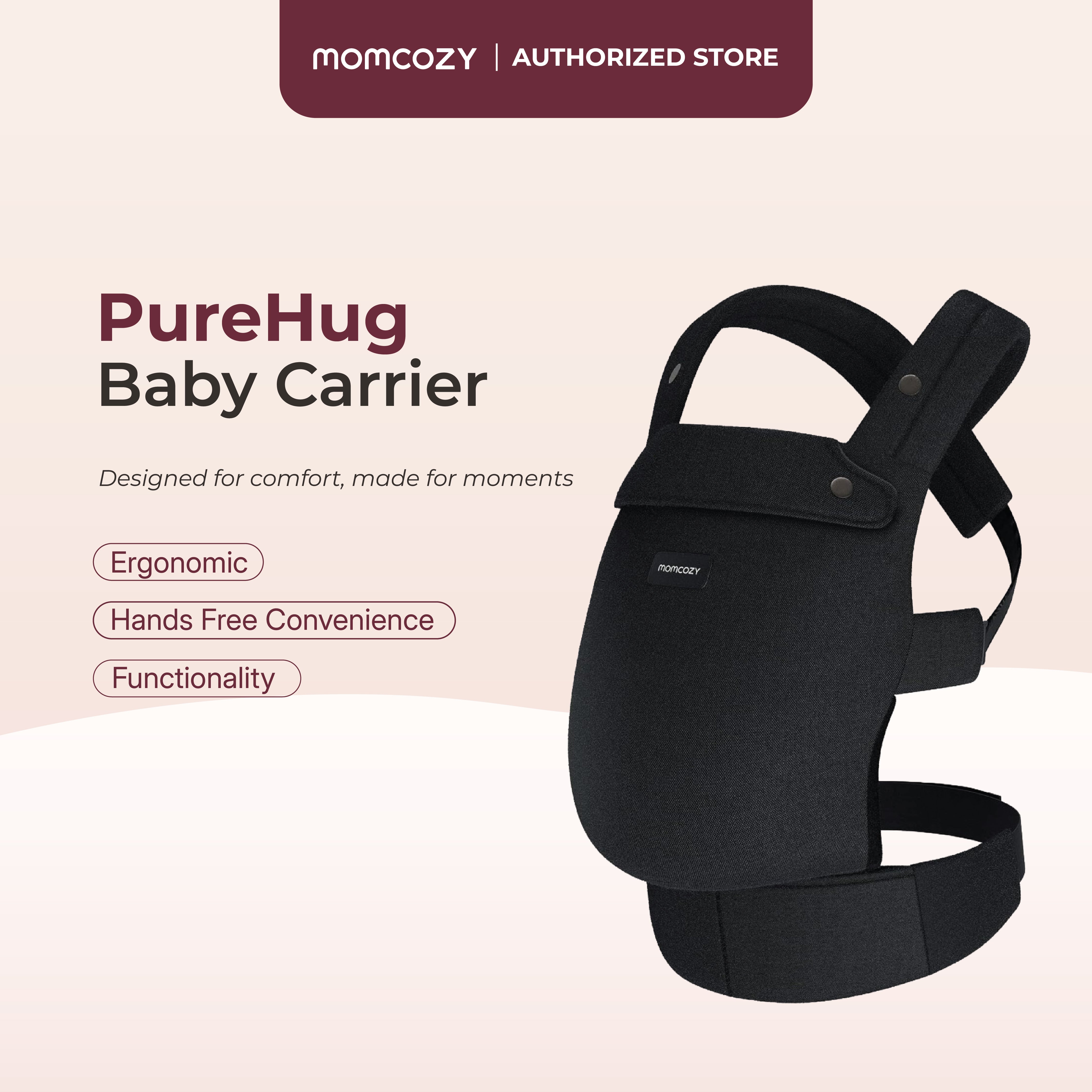 Momcozy BC001 Baby Carrier - Hands Free Comfort