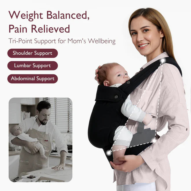 Momcozy BC001 Baby Carrier - Hands Free Comfort