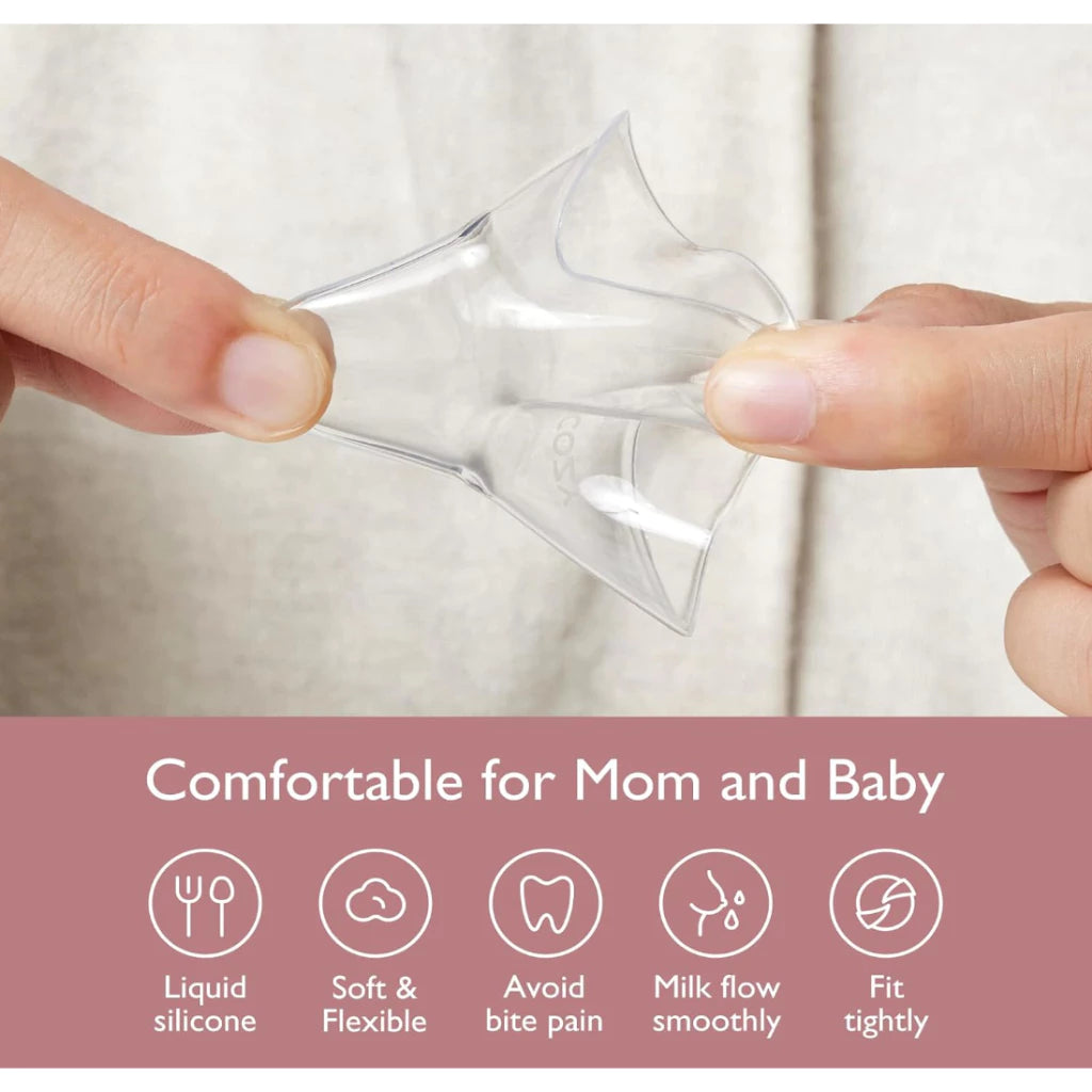 Momcozy Contact Nipple Shields with Travel Case (BPA Free)
