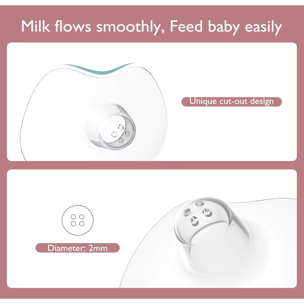 Momcozy Contact Nipple Shields with Travel Case (BPA Free)